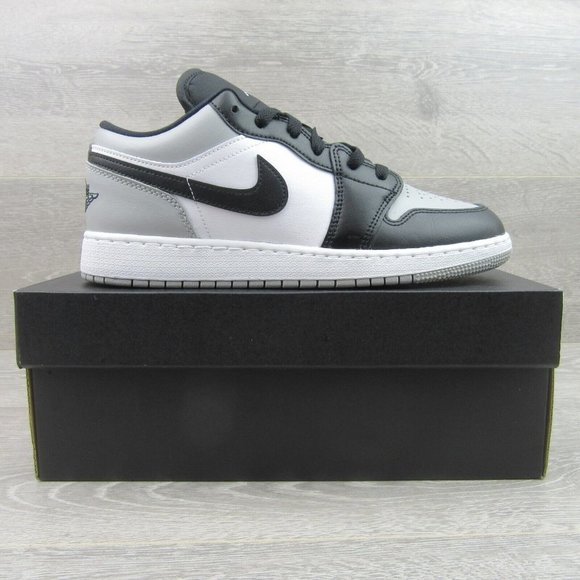 Air Jordan 1 Low GS Size 7Y Shadow Black Grey Shoes NEW - Picture 2 of 12